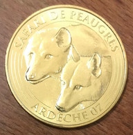 07 PEAUGRES LES LOUPS MDP 2017 MINI MÉDAILLE SOUVENIR MONNAIE DE PARIS JETON TOURISTIQUE TOKEN MEDALS COINS - 2017