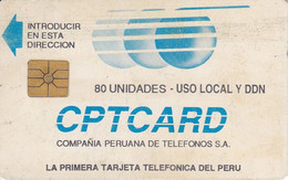 TARJETA DE PERU DE CPTCARD DE 80 UNIDADES - Pérou