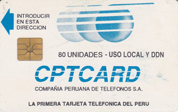 TARJETA DE PERU DE CPTCARD DE 80 UNIDADES - Peru