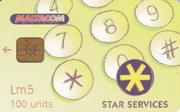 Nº93  TARJETA DE MALTA DE STAR SERVICES - Malta