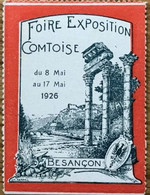 BESANCON 1926 FOIRE EXPOSITION COMTOISE - Erinnophilie