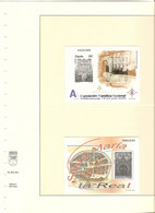 2000-PRUEBA Nº 72y73 -MONTADA EL HOJA LINDNER-EXFILNA'00.AVILES Y SANTA MARIA LA REAL.ARANDA DEL DUERO - Proofs & Reprints