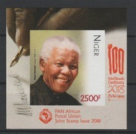 Niger 2018 Mi. ? S/S IMPERF S/S Joint Issue PAN African Postal Union Nelson Mandela Madiba 100 Years - Gezamelijke Uitgaven