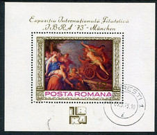 ROMANIA 1973 IBRA '73 Stamp Exhibition Used.  Michel Block 104 - Blokken & Velletjes