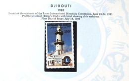 Djibouti 1983, Lions Club, Phare Lighthouse ** MNH POSTFRISCH - Rotary, Lions Club