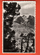 ZCF-31 Aroles Du Vésevay Et Glacier Du Trient. Tampon Pavillon Du Glacier  Martigny 1943. Perrochet 90 - Martigny