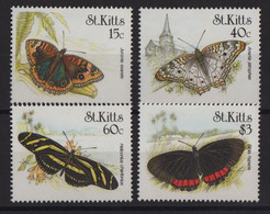 St Christophe - N°700 à 703 - Faune - Papillons - Cote 10€ - * Neuf Avec Trace De Charniere - St.Kitts Y Nevis ( 1983-...)