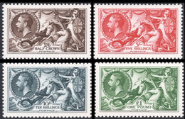 GREAT BRITAIN 1913 Seahorses SET:4 OFFICIAL REPRINT GB - Essais & Réimpressions