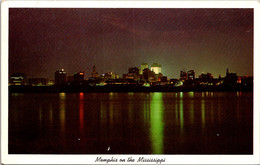 Tennessee Memphis Skyline At Night From Across The Mississippi River - Memphis