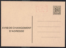 Changement D'adresse N° 15 III F M1 P010M (texte Français) - Non Circulé - Not Circulated - Nicht Gelaufen. - Adreswijziging