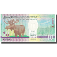 Billet, États-Unis, Billet Touristique, 2015, 10 AMEROS FEDERATION OF NORTH - Da Identificare