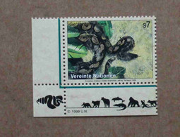 Vi99-01 : Nations-Unies (Vienne) / Protection De La Nature - Anaconda Jaune ( Anaconda Du Paraguay Ou Anaconda Curiyú) - Unused Stamps