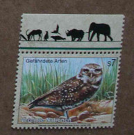 Vi98-01 : Nations-Unies (Vienne) / Protection De La Nature - Chouette Des Terriers (Chevêche Des Terriers) - Unused Stamps