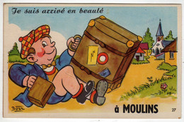 03 : Moulins  : Carte à Systèmes : 10 Vues : Je Suis Arrivé En Beauté - Cartoline Con Meccanismi