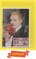 Avril 1956 Carte-Maximum  "GRACIA" Princesse De MONACO RAINIER Prince ♥♥♣♣☺♣♣ Grace Kelly Mariage Rainier III - Palazzo Dei Principi