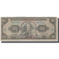 Billet, Équateur, 100 Sucres, 1990-04-20, KM:123, B+ - Ecuador