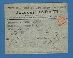 BOUCHES DU RHONE  BOITE URBAINE F D'AUBAGNE Avec MOUCHON - 1877-1920: Periodo Semi Moderno