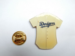 Beau Pin's , Baseball , Dodgers De Los Angelés , Polo Blanc - Baseball