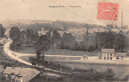 Songeons           60          Vue Générale   Et Vue Sur La Gare  - Pli -       (voir Scan) - Songeons