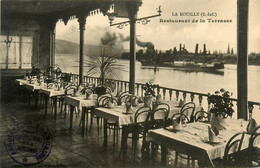 La Bouille * Le Restaurant De La Terrasse * Péniche Sur La Seine - La Bouille