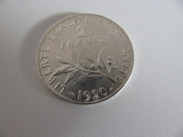 2 Francs Semeuse  1920  Bel état - I. 2 Francs
