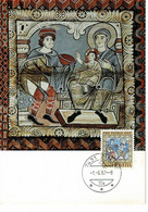 CARTE MAXIMUM ROMANISCHE BILDERDECKE UM 1140 SUISSE 1967 - Maximumkarten (MC)