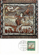 CARTE MAXIMUM ROMANISCHE BILDERDECKE UM 1140 SUISSE 1967 - Cartes-Maximum (CM)