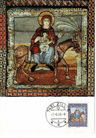 CARTE MAXIMUM ROMANISCHE BILDERDECKE UM 1140 SUISSE 1966 - Cartoline Maximum