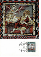 CARTE MAXIMUM ROMANISCHE BILDERDECKE UM 1140 SUISSE PRO PATRIA 1966 - Maximumkaarten