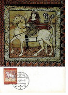 CARTE MAXIMUM ROMANISCHE BILDERDECKE UM 1140 SUISSE PRO PATRIA 1965 - Maximum Cards