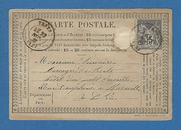 BOUCHES DU RHONE CARTE PRÉCURSEUR TRETS 1877 - 1877-1920: Période Semi Moderne