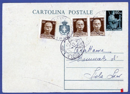 °°° Francobolli N. 4347 - Cartolina Postale Luogotenenza 14/1/46 Viaggiata °°° - Other & Unclassified