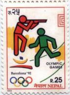 BARCELONA OLYMPIC Games 1992 25-Rupees STAMP NEPAL 1992 MINT MNH - Summer 1992: Barcelona