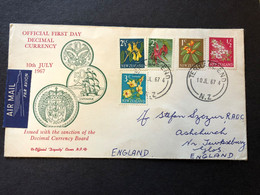NZ  First Day Cover Decimal Currency - Lettres & Documents