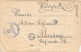 Feldpost Marinenachrichtenschule Rantum/Sylt - Nürnberg 20.3.45 - Feldpost 2da Guerra Mundial