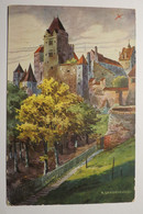 (11/11/64) Postkarte/AK "Landshut" Burg Trausnitz, Künstlerkarte Von A. Scheibenzuber - Landshut