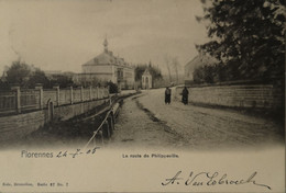 Florennes // Route De Philippeville (animee) 1905 - Florennes