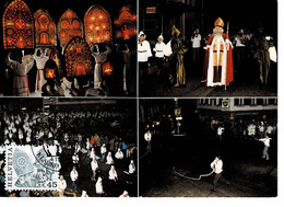 CARTE MAXIMUM COUTUMES PROCESSIONS ET TRADITIONS POPULAIRES SUISSE KÜSSNACHT - Maximum Cards