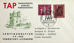 1963 Germany 1st TAP Flight Frankfurt - Lisbon - Sonstige & Ohne Zuordnung