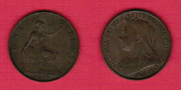 GREAT BRITAIN  1 PENNY 1899 (KM #  790) #6202 - D. 1 Penny