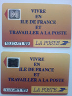 FRANCE F137A LA POSTE 120U SC4 + 120U SC5 N° 20194 GE UT TBE TRES RARE - 1990