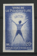 N° 1224 ESSAI NON DENTELE Pour Vaincre La Poliomyélite 20Fr Outremer. Neuf * (MH). TB. - Prove Di Colore 1945-…
