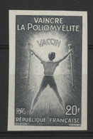 N° 1224 ESSAI NON DENTELE Pour Vaincre La Poliomyélite 20Fr Gris. Neuf ** (MNH). TB. - Color Proofs 1945-…