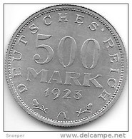 Weimar Rep 500 Mark  1923  A  Km 36    Xf +!!! Catalog Val 12,00$ - 200 & 500 Mark