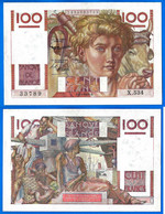 France 100 Francs 1953 05 02 Jeune Paysan Frcs Frs Frc Serie X 534 Que Prix + Port Billet Paypal Bitcoin OK - 100 F 1945-1954 ''Jeune Paysan''