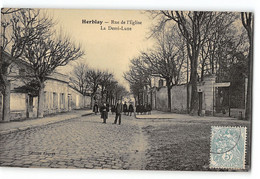 CPA 95 Herblay - Rue De L'Eglise La Demi-Lune - Herblay