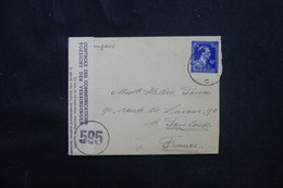 BELGIQUE - Enveloppe De Lanaken Pour La France Avec Contrôle  - L 76061 - Storia Postale