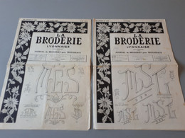 La Broderie LYONNAISE 1966/68 N° 1233 1250 Alphabets- Layette-Ecussons- Lingerie & - Punto Croce