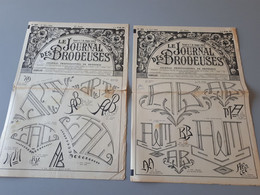 Le Journal Des Brodeuses 1961/62 N° 804/805 Alphabets Layette-Ecussons- Lingerie & - Punto De Cruz