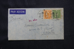 CHINE - Enveloppe De Shangaï Pour La France En 1937 Avec Griffe " Via Hanoï "- L 76106 - 1912-1949 Republik